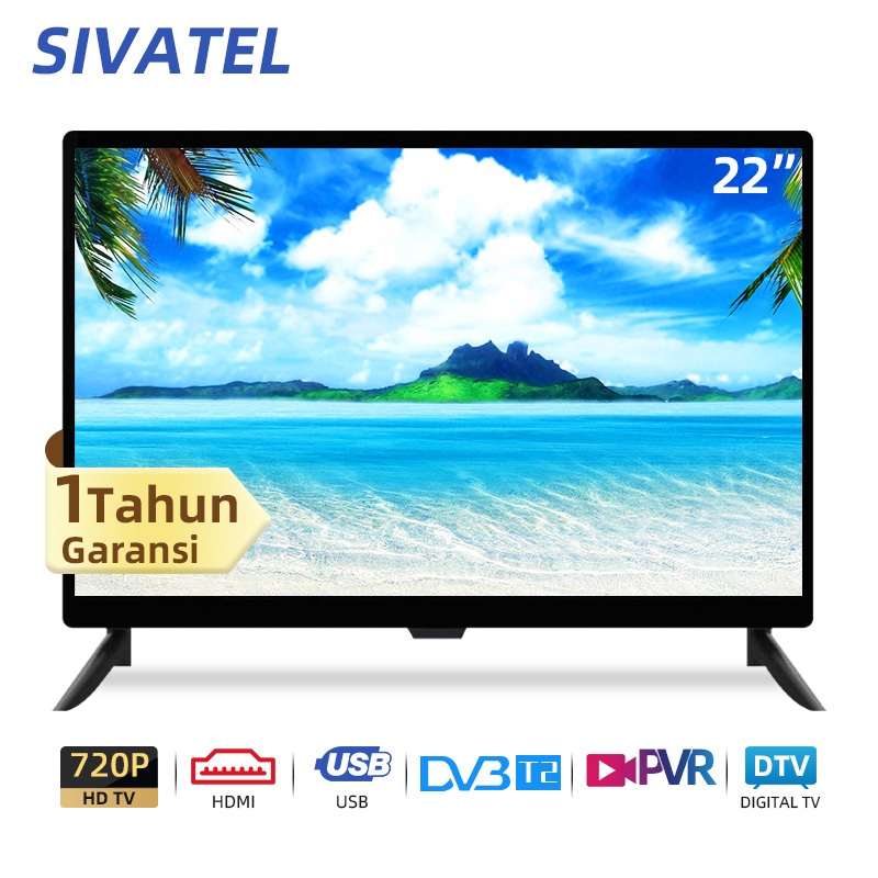 Sivatel TV LED Digital 22/24/25/27/32 inch Murah TV Tabung Murah Baru Promo HD Ready Televisi