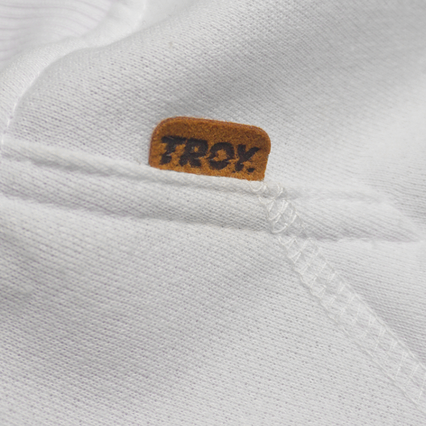 Troy Company Hoodie White Graffiti Chomper - Hoodie Pria Hoodie Putih KHD 2405