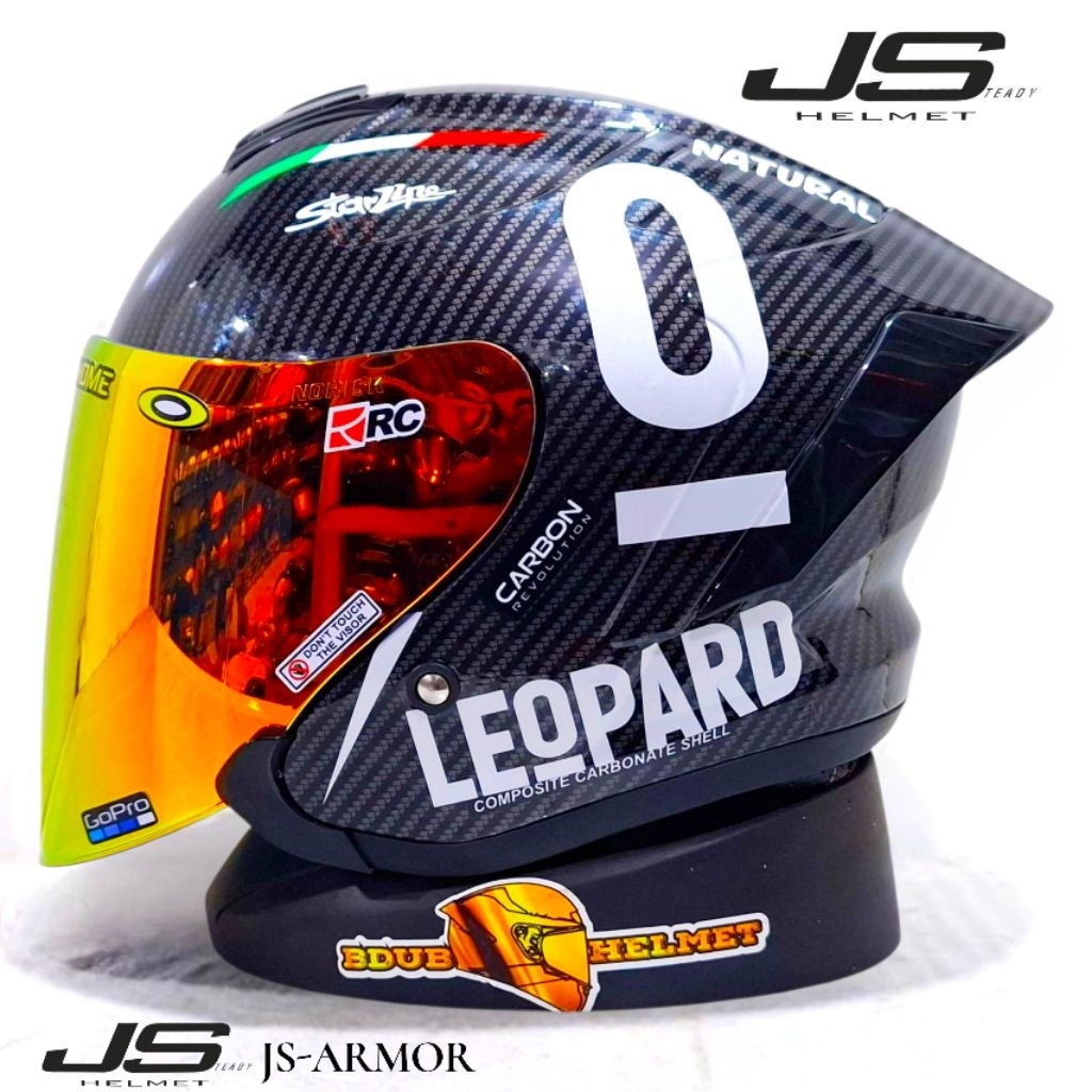 Helm JS Armor carbon leopard original JS