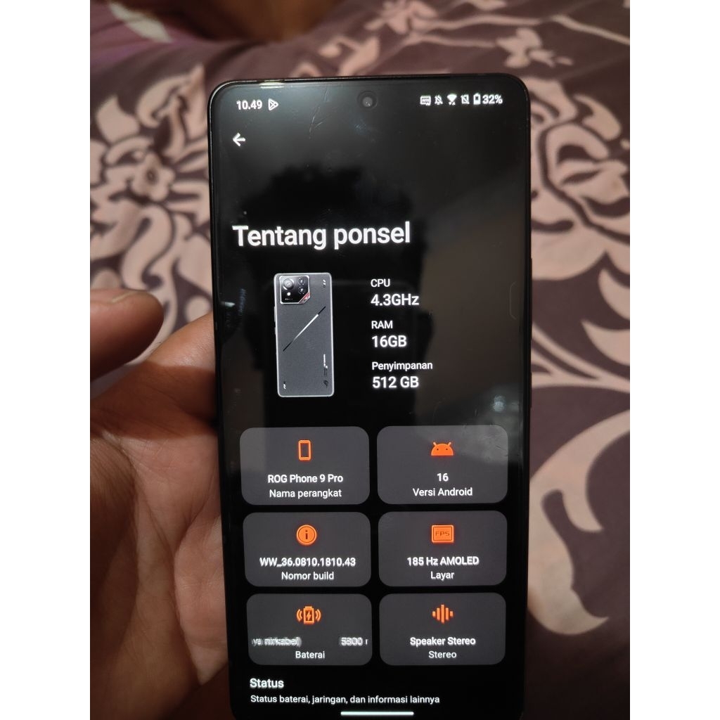 Asus ROG Phone 9 Pro Second