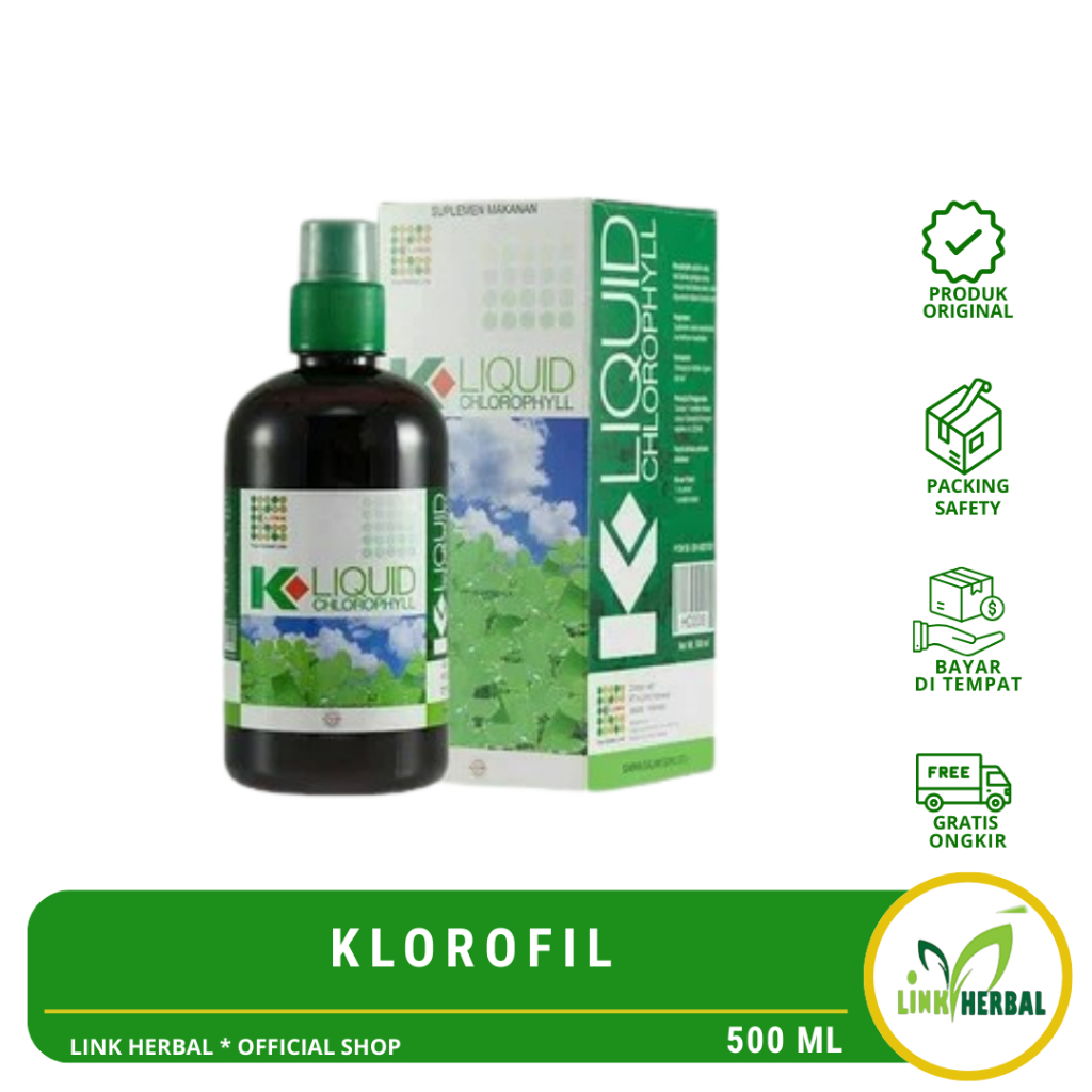 Klorofil Klink Original 500 Ml | K-Liquid Clorophyll | Cairan Herbal Detok Tubuh | Klorofil K Liquid
