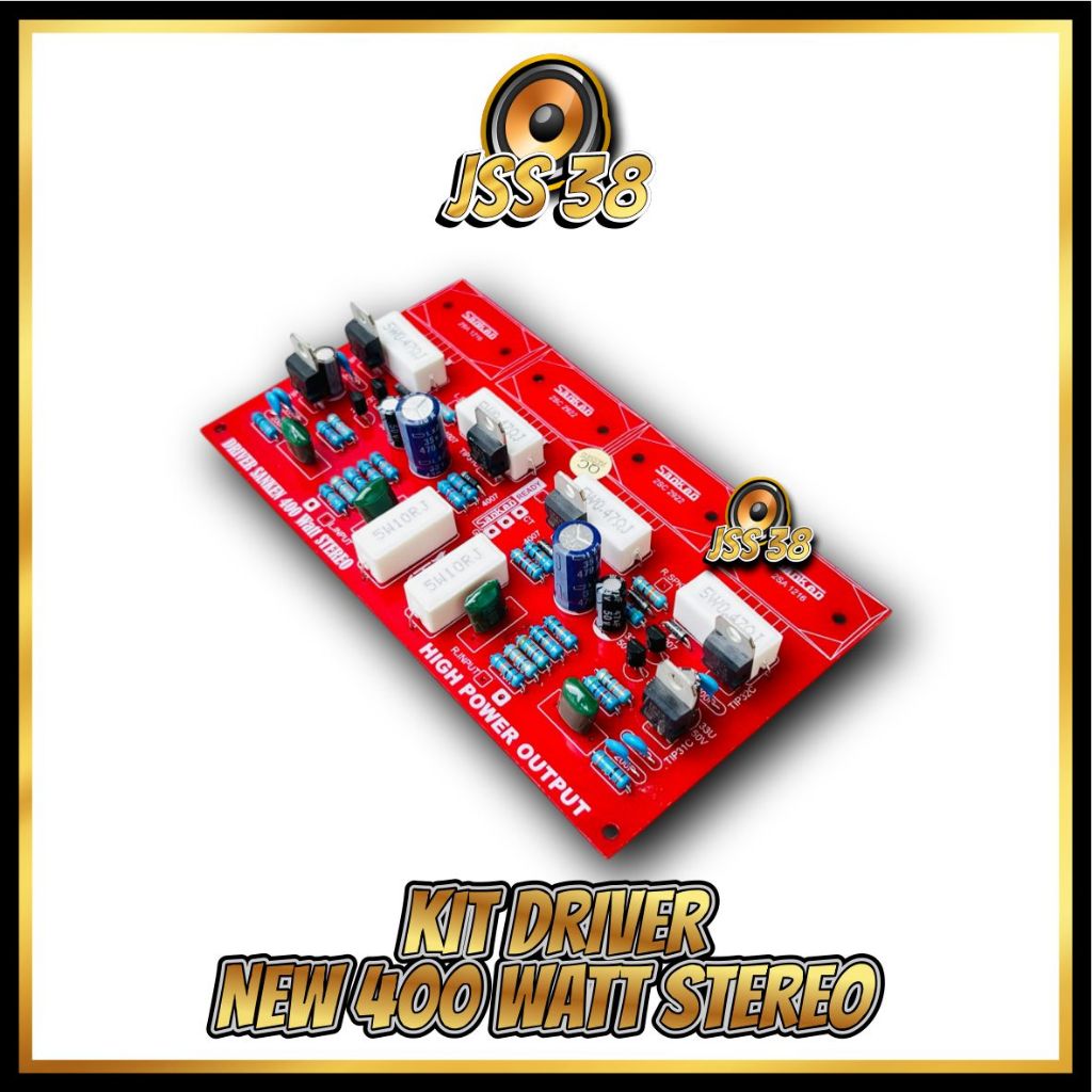 (KIT DRIVER) Driver Amplifier NEW 400 Watt Stereo ups