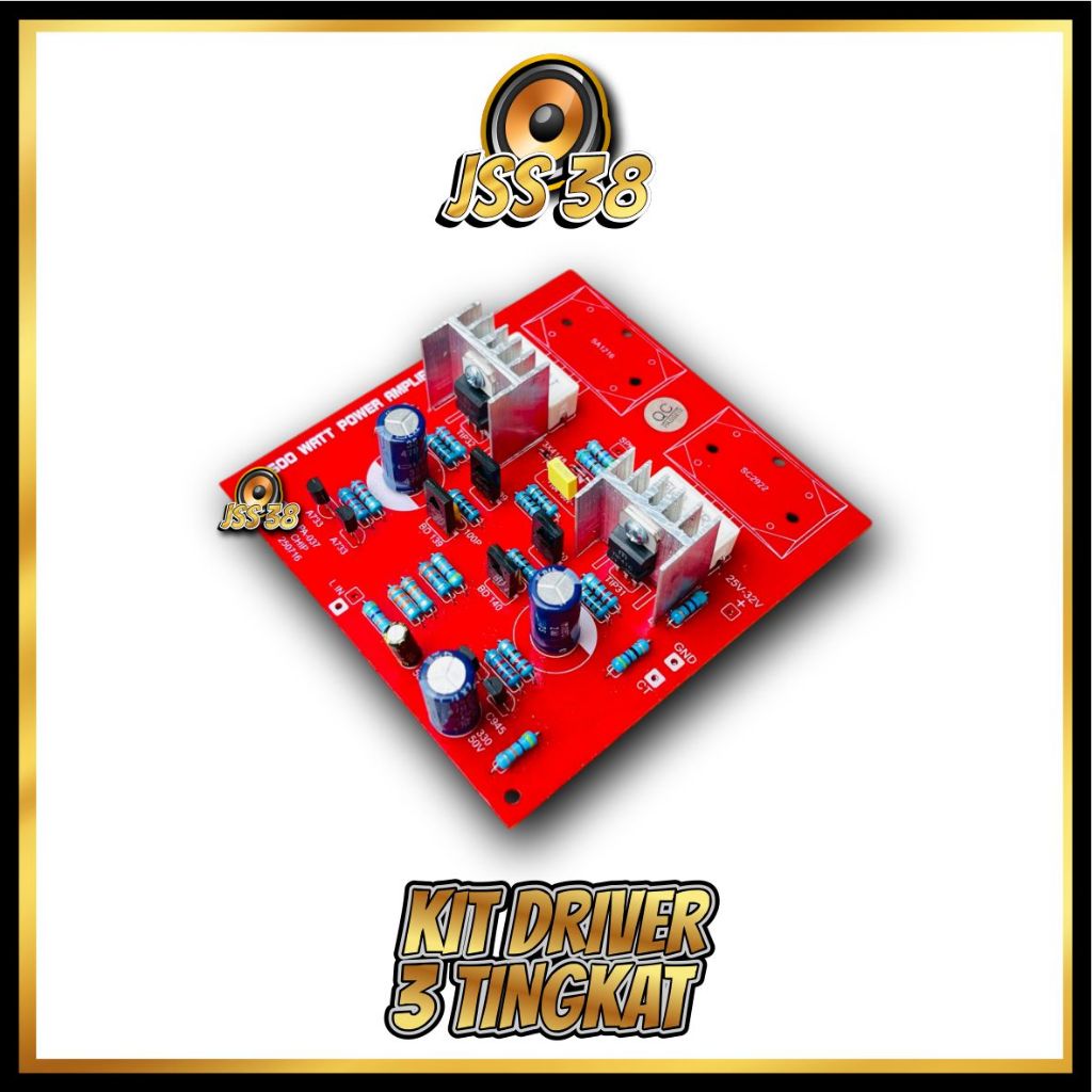 (KIT DRIVER) Driver 3 Tingkat power 400 - 500 watt mono ups