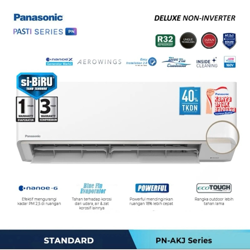 Ac Panasonic 1 pk deluxe Nanoe-X standar PN9AKJ