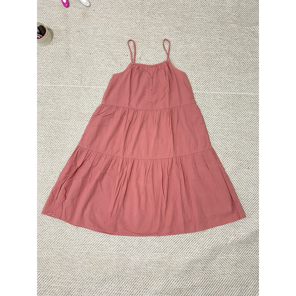 Uniqlo Dress Pink Coral Fairy Fairytale