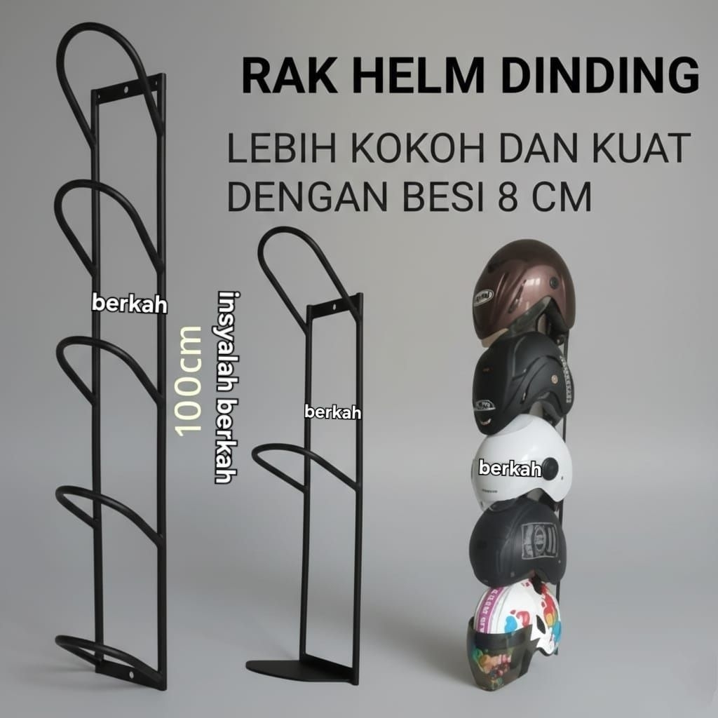 RAK HELM / GANTUNGAN HELM /TEMPAT HELM TEMPEL DINDING Guncang RAK HELM /GANTUNGAN HELM/TEMPAT HELM T