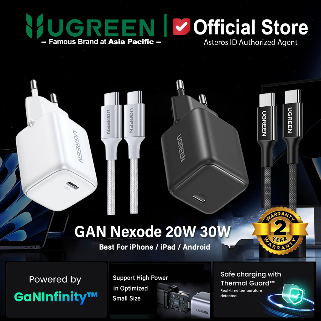 UGREEN Charger iPad Google PD Type C To Type C FAST Charging