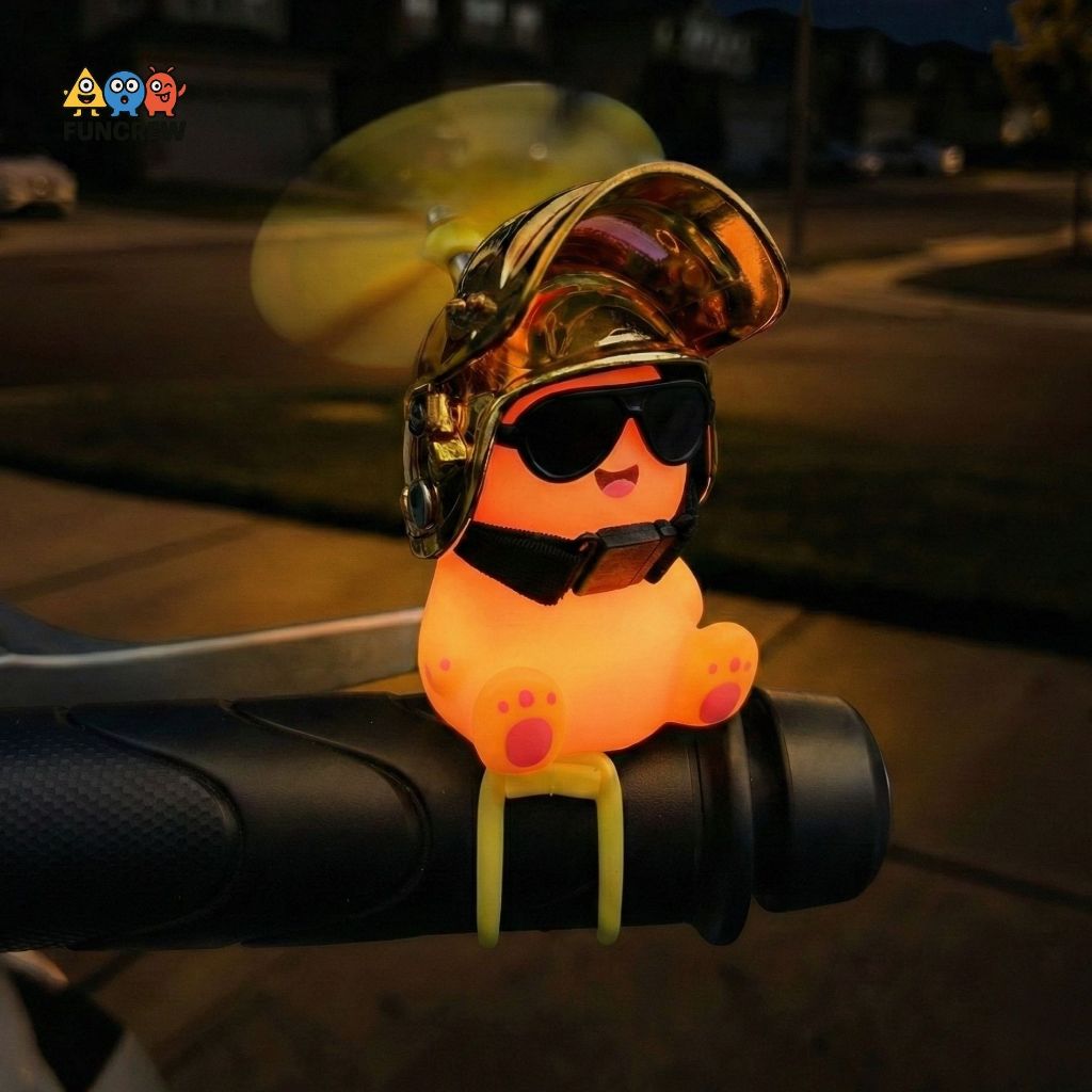 [FUNCREW] Hiasan Motor Lucu Karakter Nailong Gemoy – Boneka Dino Helm untuk Dashboard & Spion, Maina