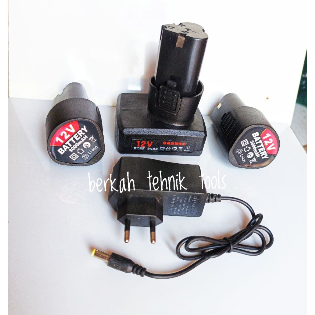 BATERAI BOR CAS 12V BATRE BOR CORDLESS 12V BATERAI MESIN BOR BATRE MESIN POTONG RUMPUT 12V