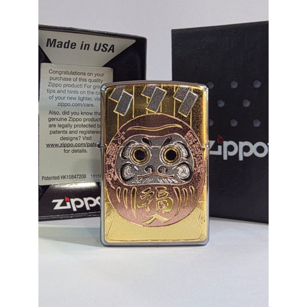 Original Zippo Daruma Design Electroformed Japan