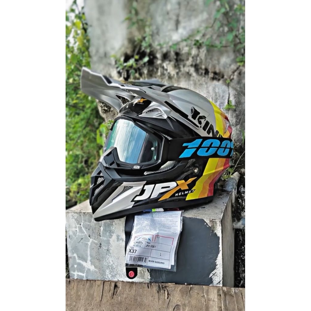 HELM JPX FOX-1 X37 PAKET GOOGLE 100%