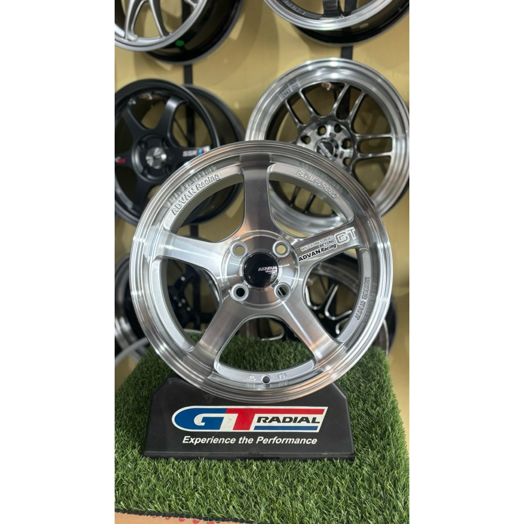 velg advan gt r15 4x100pcd lebar6.5 et42