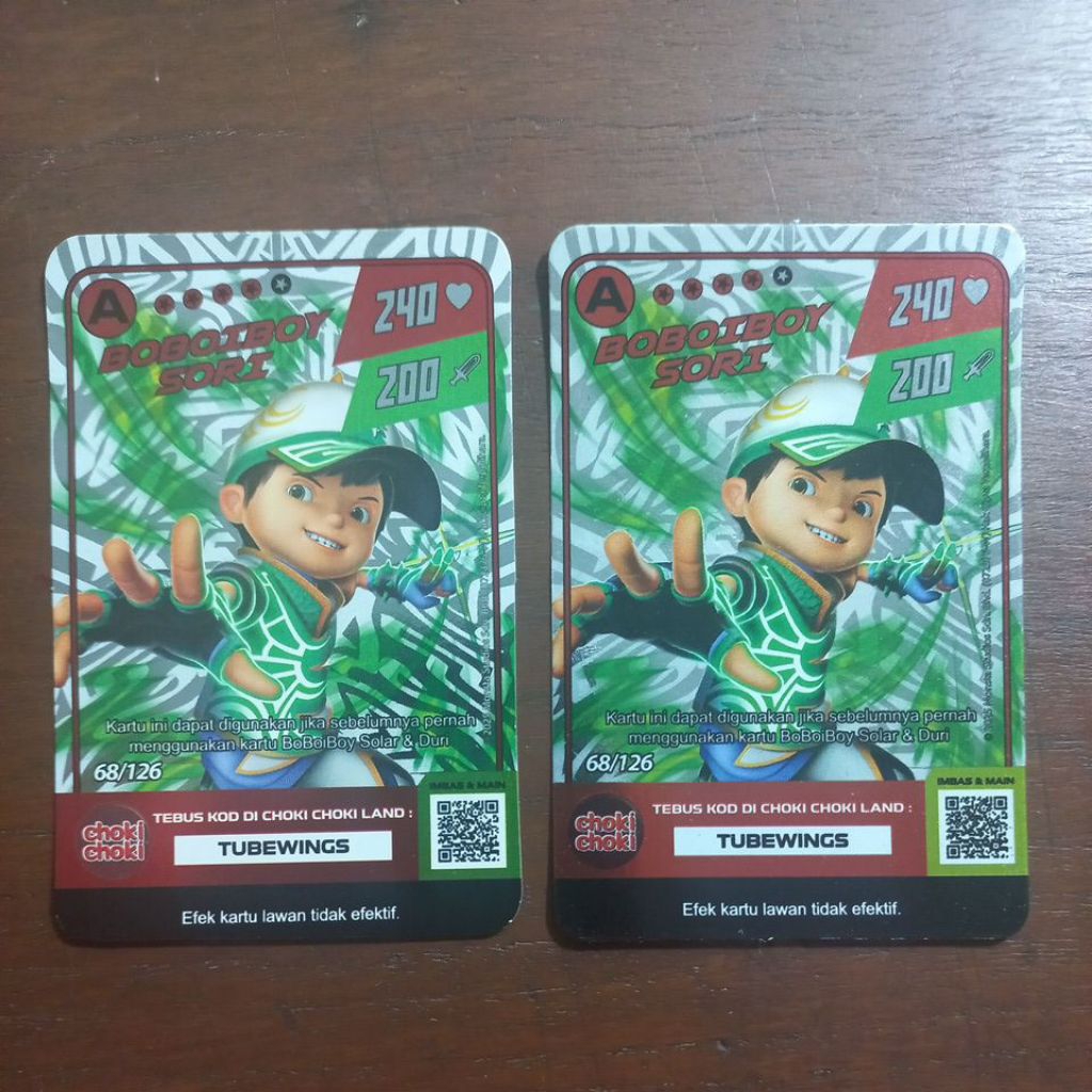 Kartu Boboiboy Sori