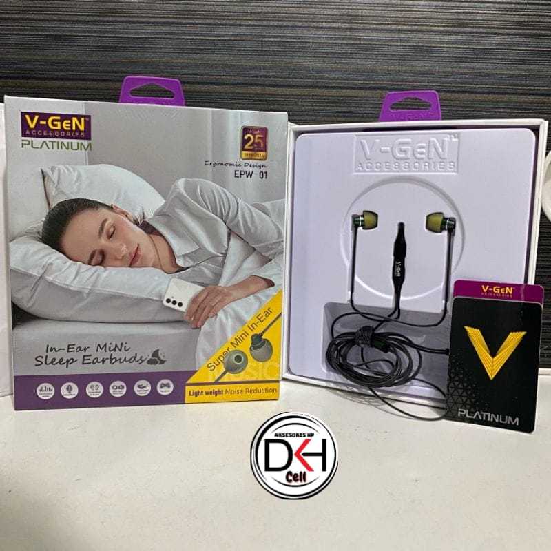 HEADSET VGEN EPW-01 SUPER MINI SLEEP EARBUDS