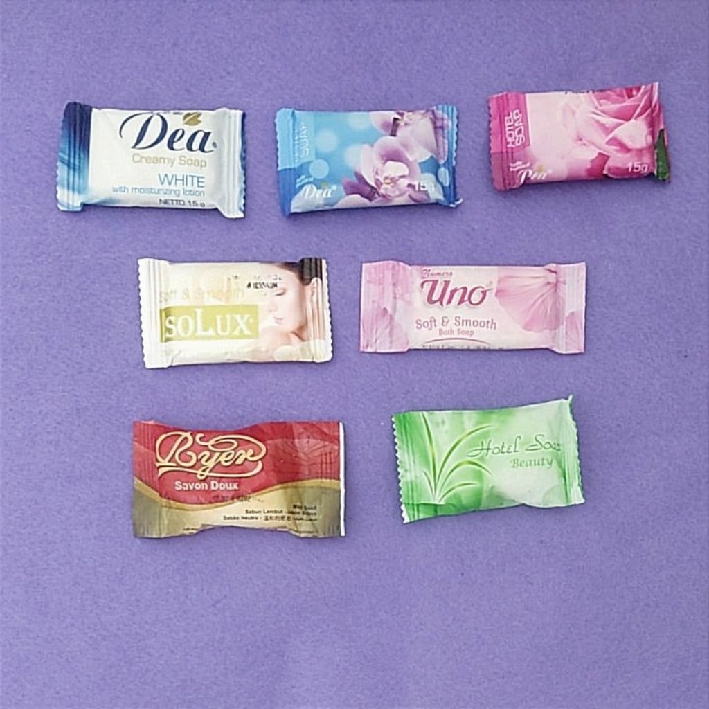 Sabun hotel / hotel soap beauty/ryer/dea/uno/solux eceran (15pcs)