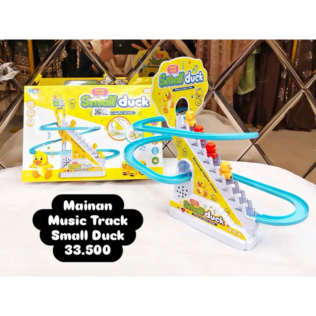 Mainan music track small duck