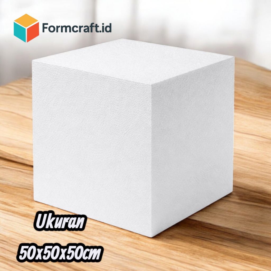 Styrofoam Balok ukuran 50x50x50cm gabus kubus