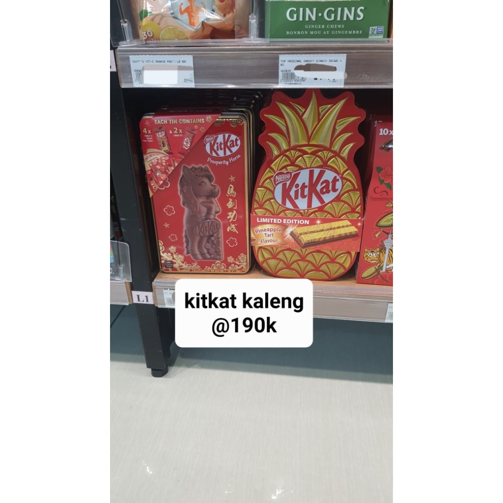 kitkat edisi imlek kaleng coklat imlek coklat kitkat kuda