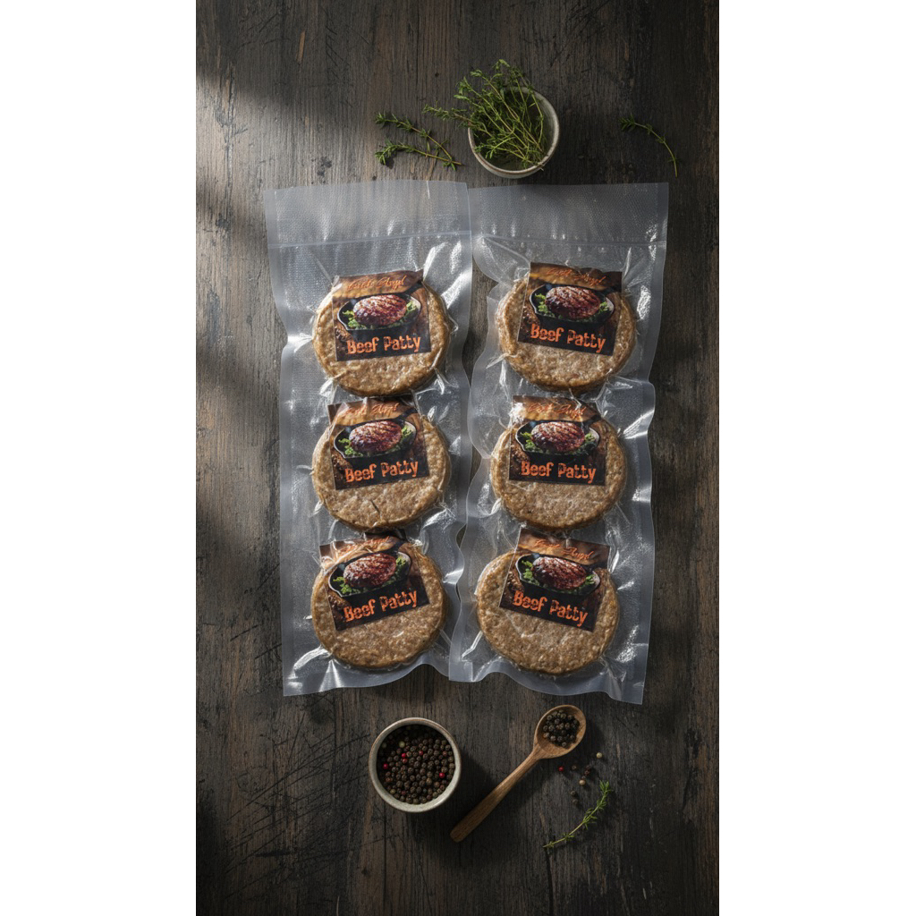 BEEF PATTY 100% DAGING SAPI/ FROZEN FOOD/DAGING FROZEN