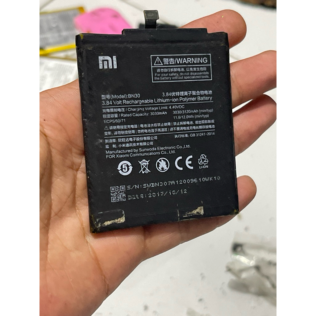 batre bn30 batre redmi 4a original cabutan