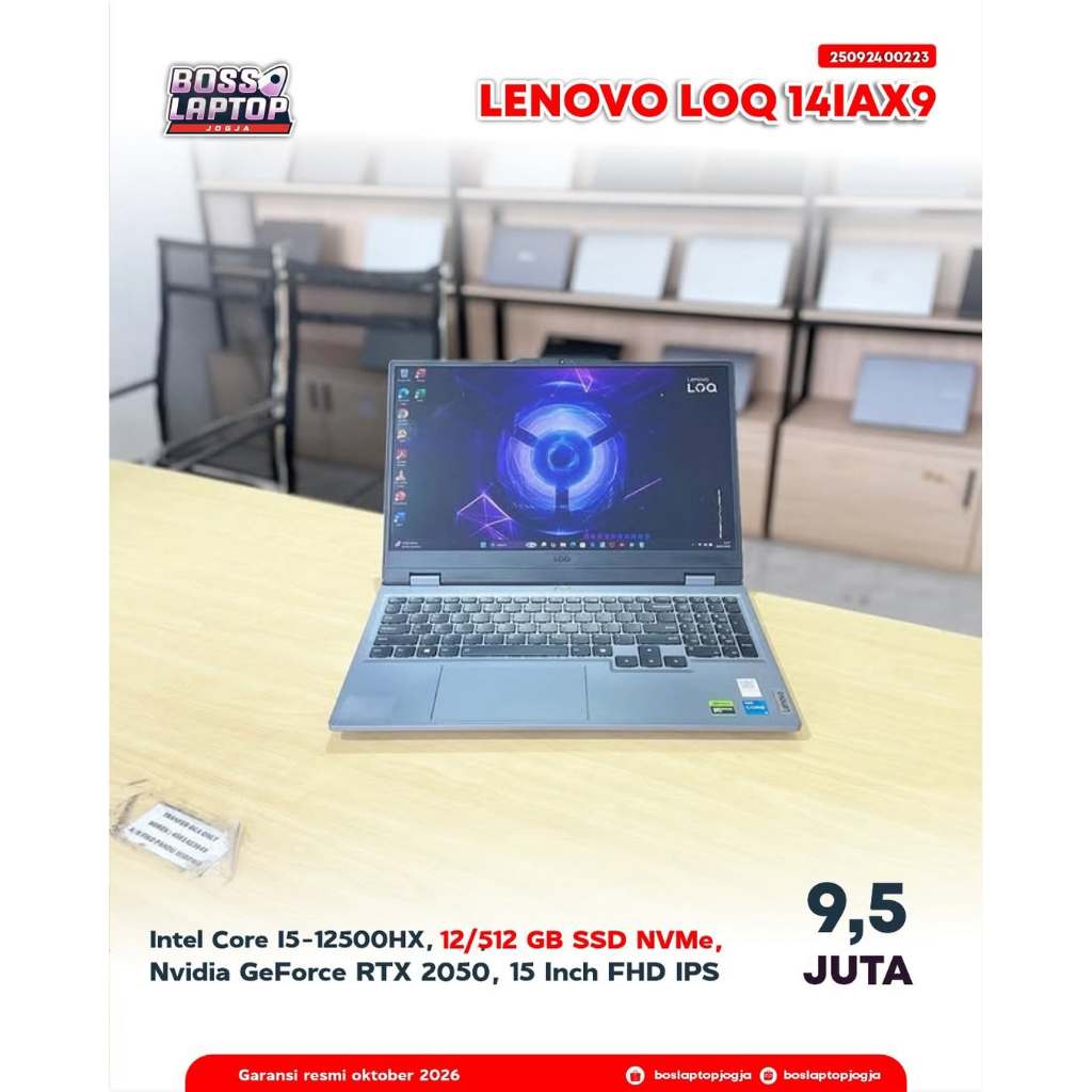 LENOVO LOQ 15IAX9 Core i5-12450HX RTX 2050