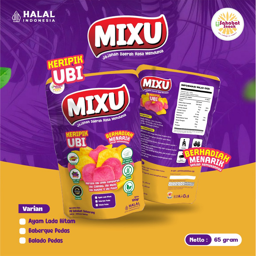 Keripik Ubi Ungu Keripik Ubi ungu campuran