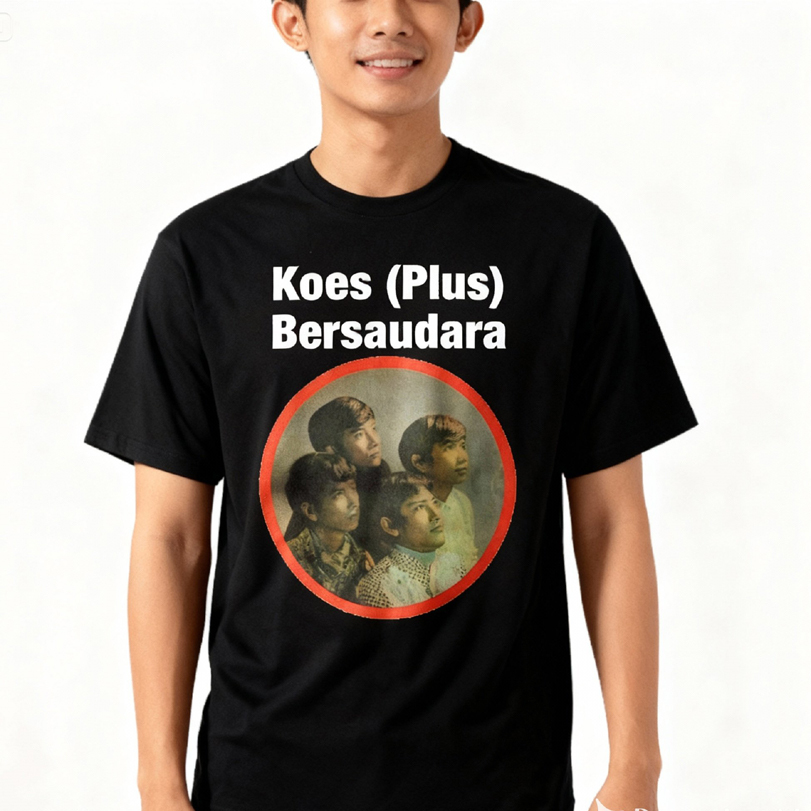 Kaos Koes Plus Bersaudara Tshirt Casual Unisex New 100% Cotton T - SHIRT [BISA COD] New 100% Cotton 
