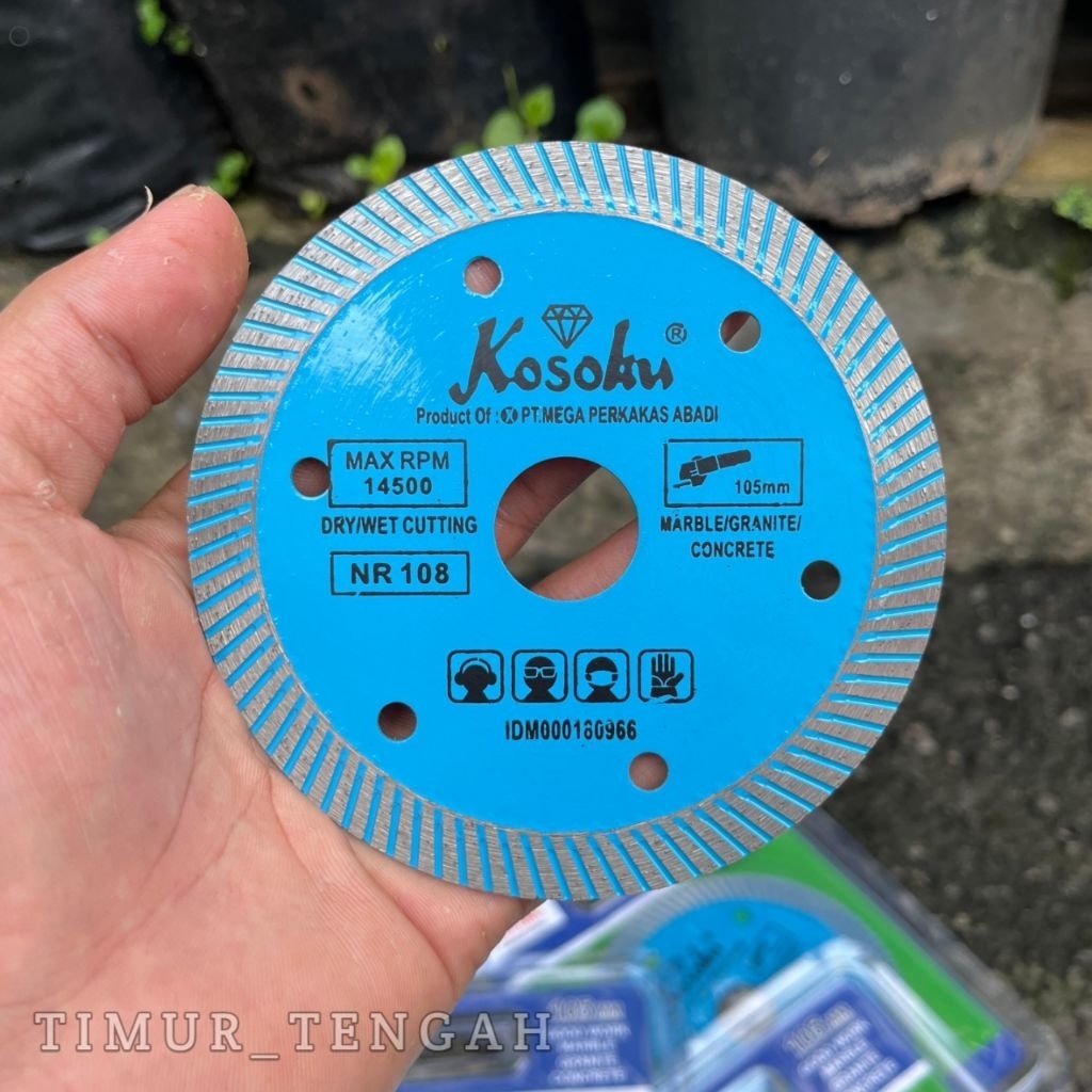 Mata Pisau Potong Keramik Granit 4" Diamond Wheel Super Tipis NR 108 Turbo/ Mata Gerinda Potong