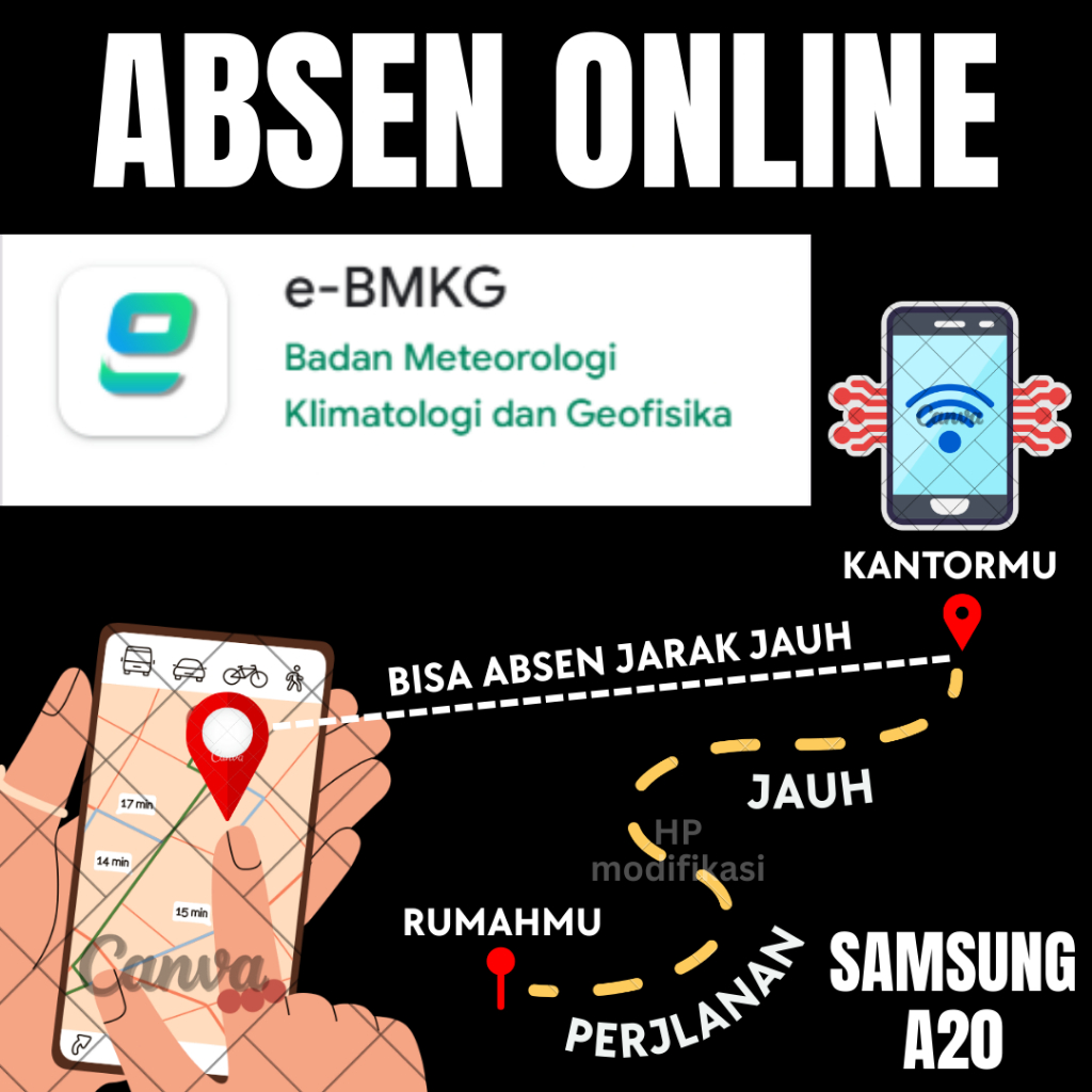 hp absen online pokemon fake gps absen jarak jauh samsung A20 hp bekas pakai original 100%