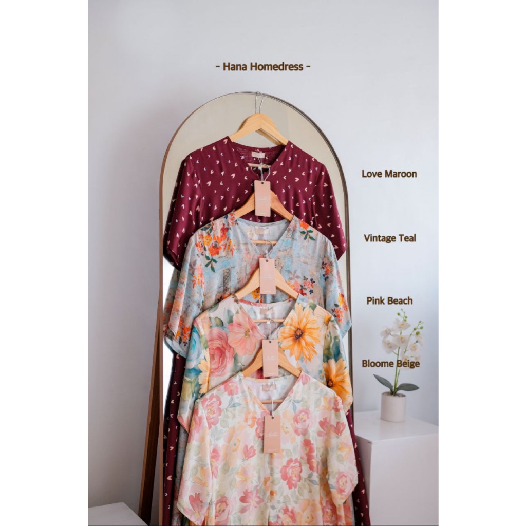 [Vol. 2] Hana Homedress Nilam Daster Panjang Dress Katun Rayon Premium by Nilam Indonesia NLMPO