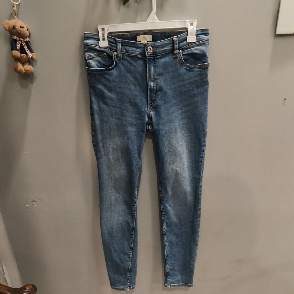 celana jeans highwaist strech HnM prelovd