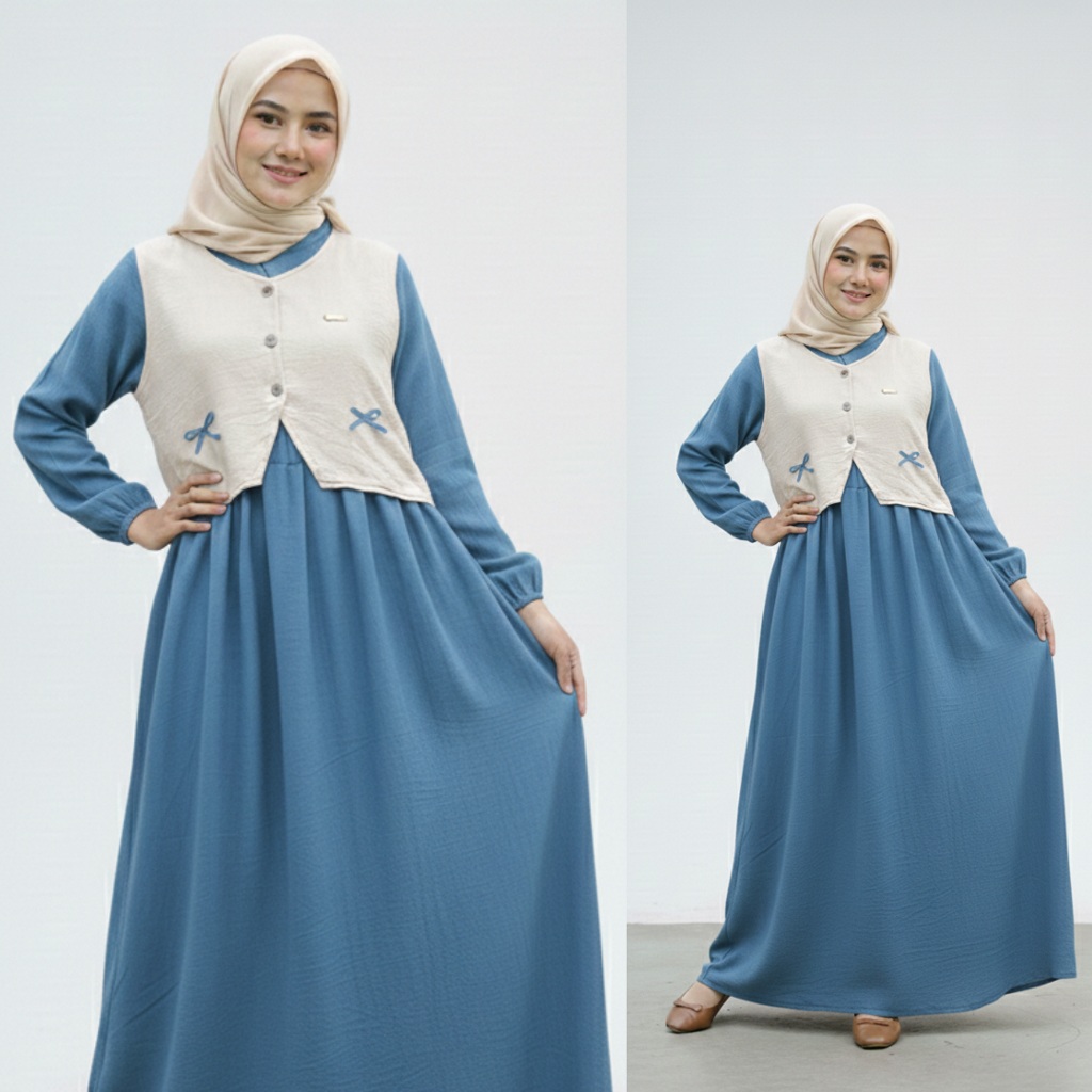 Gamis Wanita Terbaru2026 Jumbo Pakaian Lebaran Perempuan Viral Kondangan Ghamis Ibuibu Mewah Gamsil 