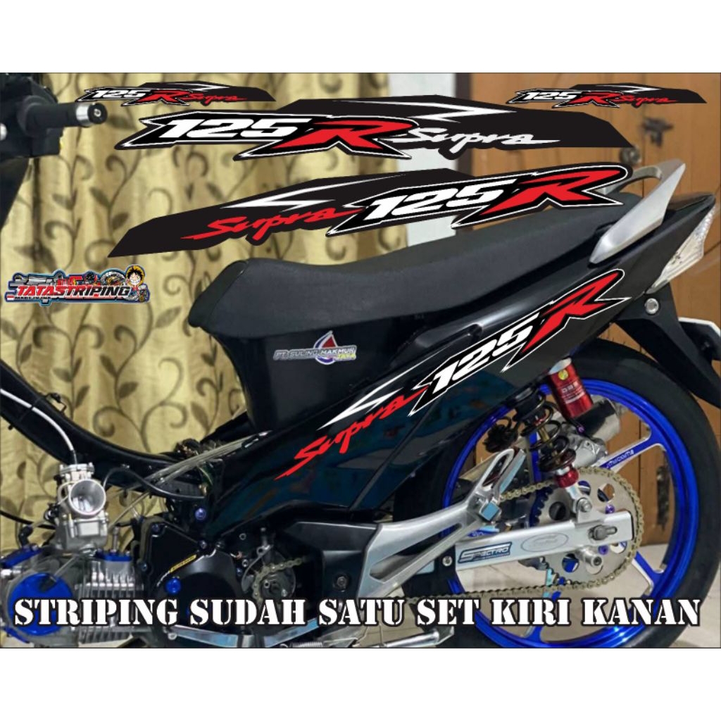 STRIPING STIKER DECAL SUPRA X 125 SUPRA LAMA SUPRA BATMAN