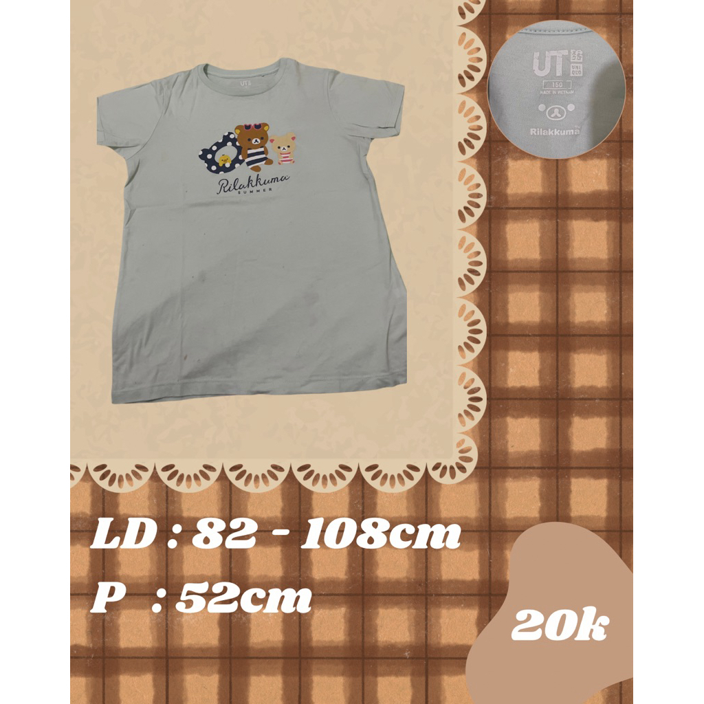 Preloved kaos UT Rilakkuma