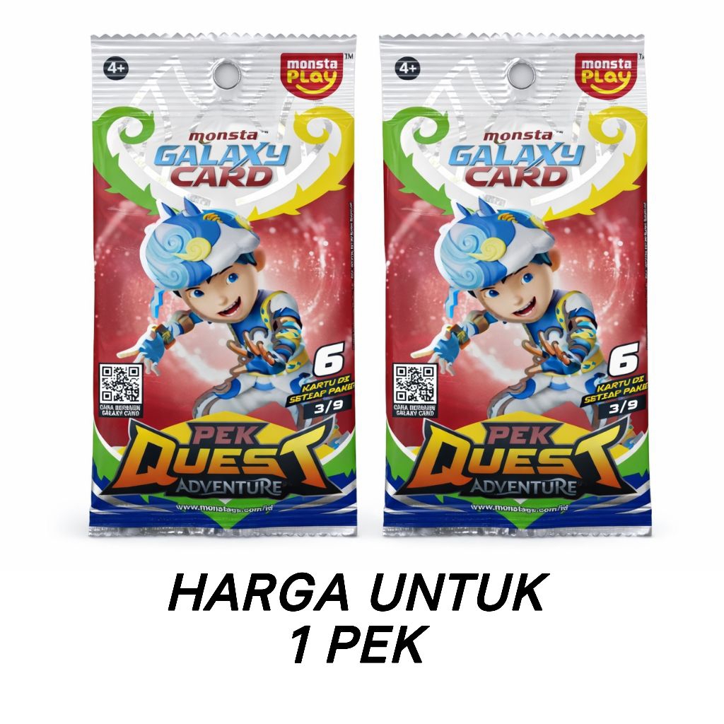 BOBOIBOY MONSTA GALAXY CARD PEK QUEST ADVENTURE BOBOIBOY BELIUNG SR PEK FUSION MONSTA GALAXY CARD TC