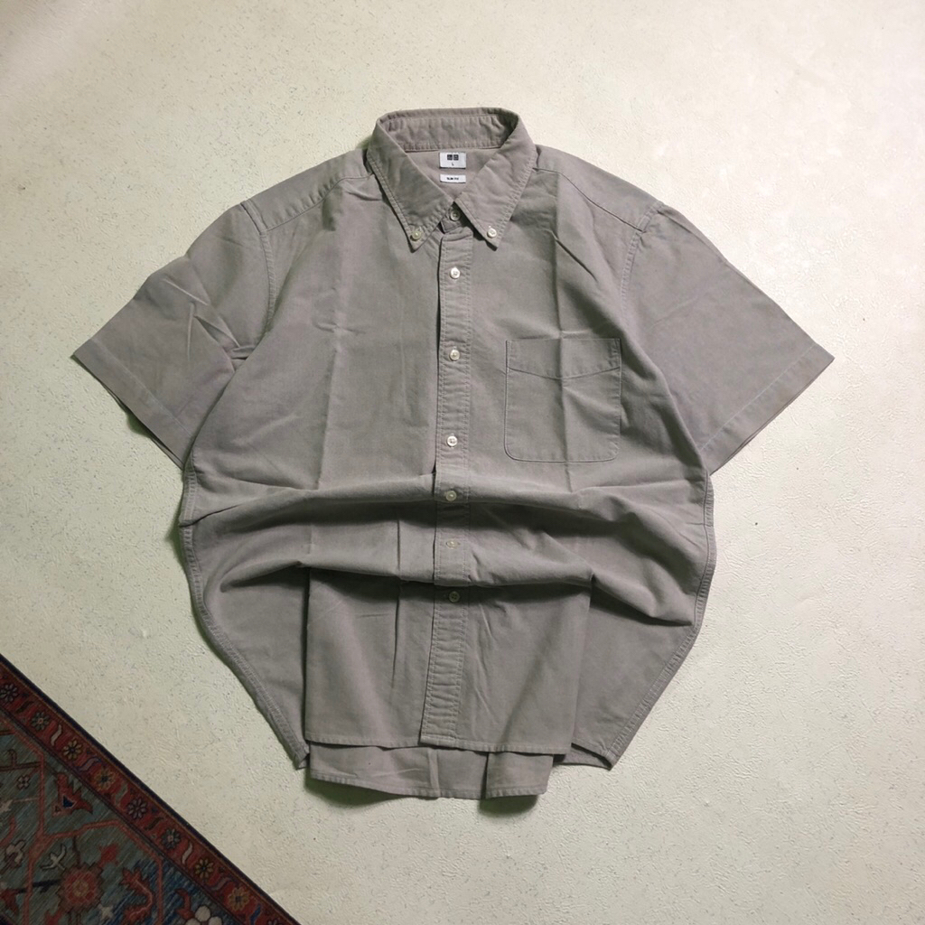 WORK SHIRT COTTON UNIQLO SIZE L / LIKE NEW