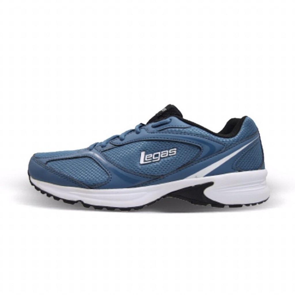 Sepatu League Legas Biru Neptune La M Running Shoes Cowo Olahraga Pria Original