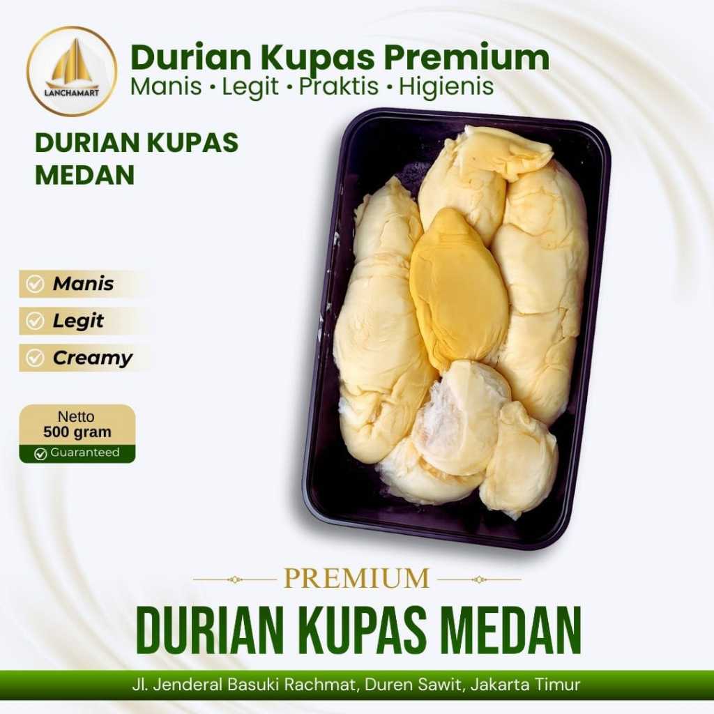 DURIAN KUPAS MEDAN ASLI 100% ORIGINAL PREMIUM / DURIAN KUPAS MEDAN / DURPAS MEDAN PREMIUM