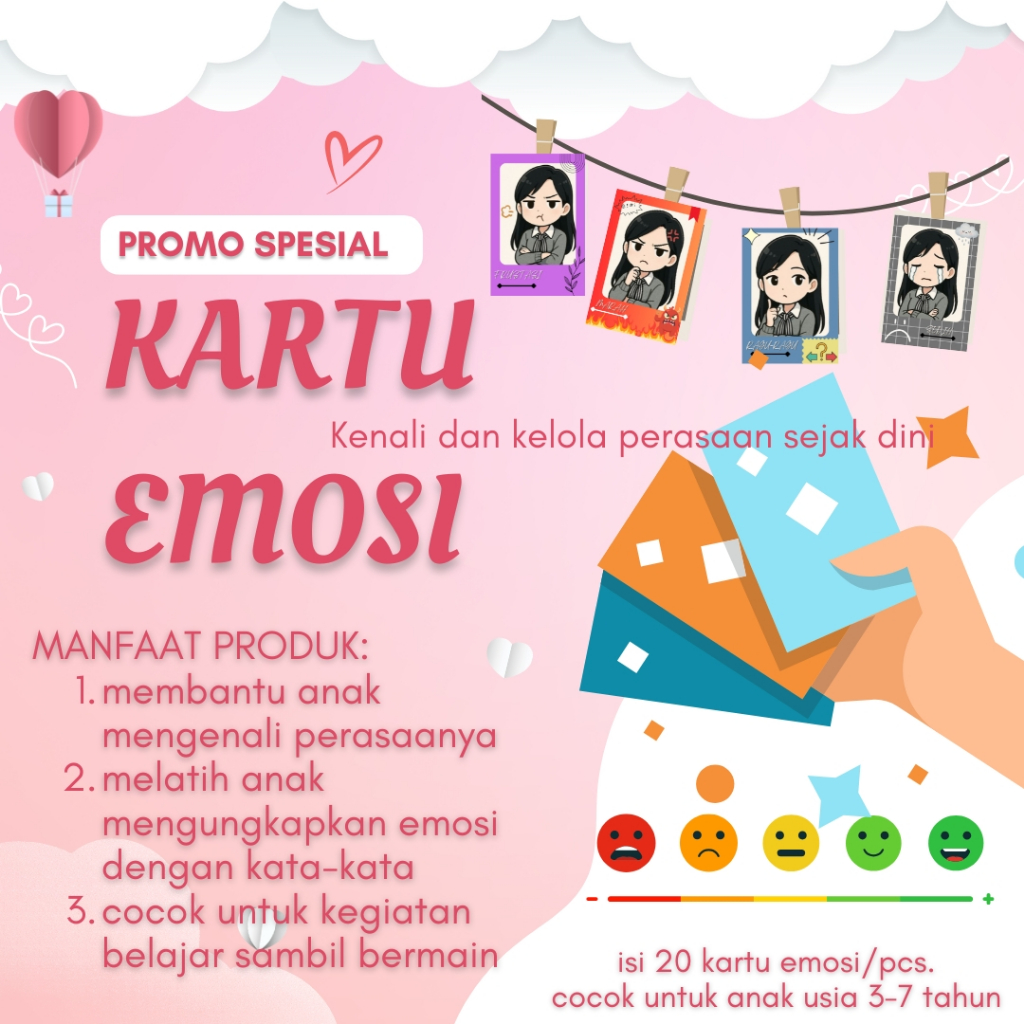 KARTU EMOSI ANAK – EMOTIONAL INTELLIGENCE