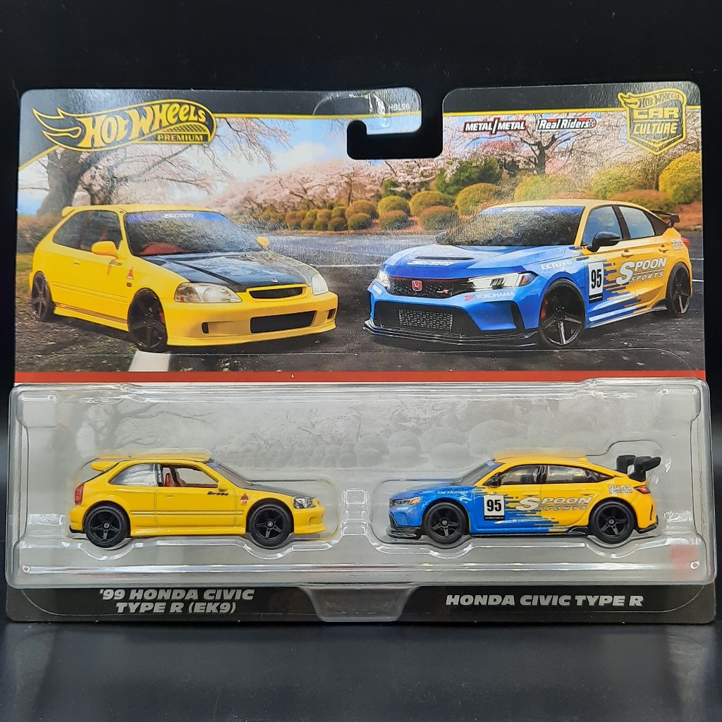 Hot Wheels 2 Pack 99 Honda Civic Type R EK9 & Honda Civic Type R