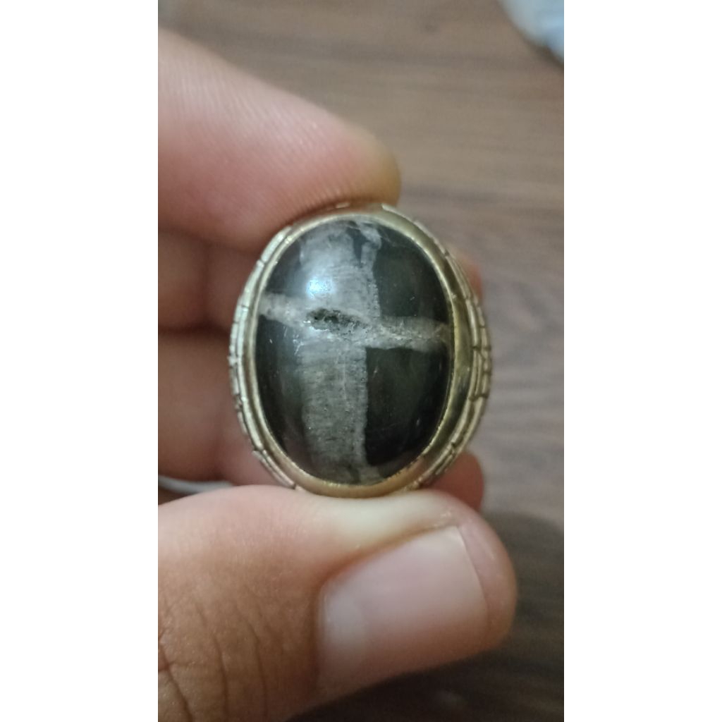 Batu Tapak Jalak Sakral Jumbo Semi Combong