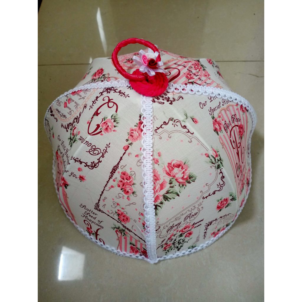 tutup saji piring 2pc / tudung saji hias