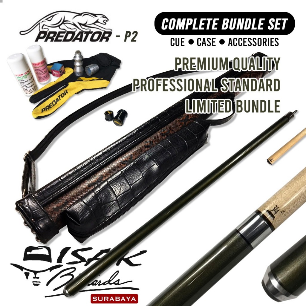 [SECOND] [BILLIARD EXCLUSIVE BUNDLE] Stick Billiard Predator P2 Original Butt & Shaft – Complete Bun