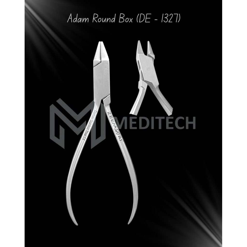 Tang Ortho Adam Round Box - Tang Bulat Pipih Untuk Ortho