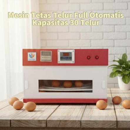 mesin tetas telur full otomatis rak spinner inkubator telur otomatis 30 telur