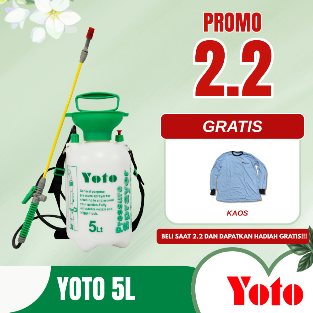 YOTO 5 Liter - Manual Sprayer