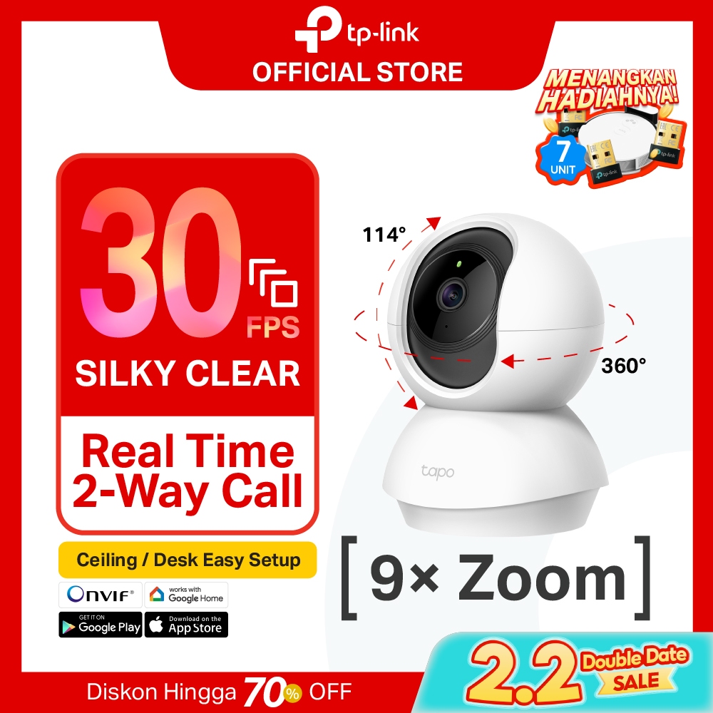 TP-Link | Tapo TC70 TC60 C100 C200 C310 | 1080P Kamera CCTV | PTZ IP WiFi Camera | HD | Indoor | Sec