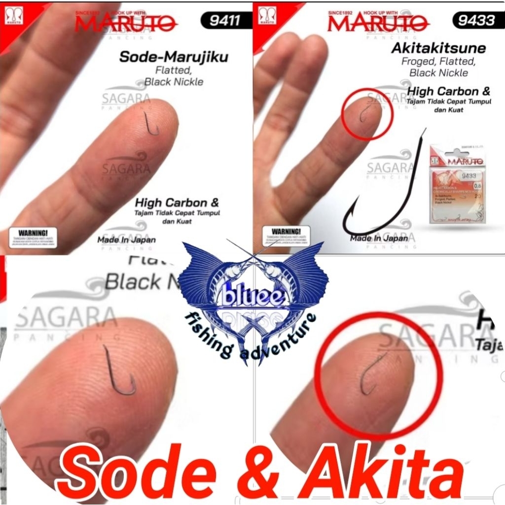 GROSIR KAIL MARUTO AKITA & SODE MARUTO MADE IN JEPANG 9411/9433