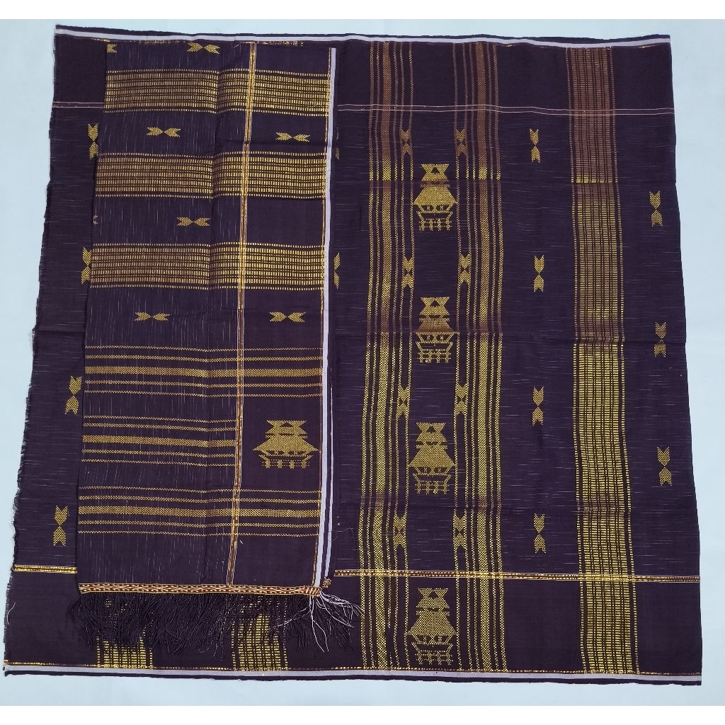 Songket Karo motif rumah adat