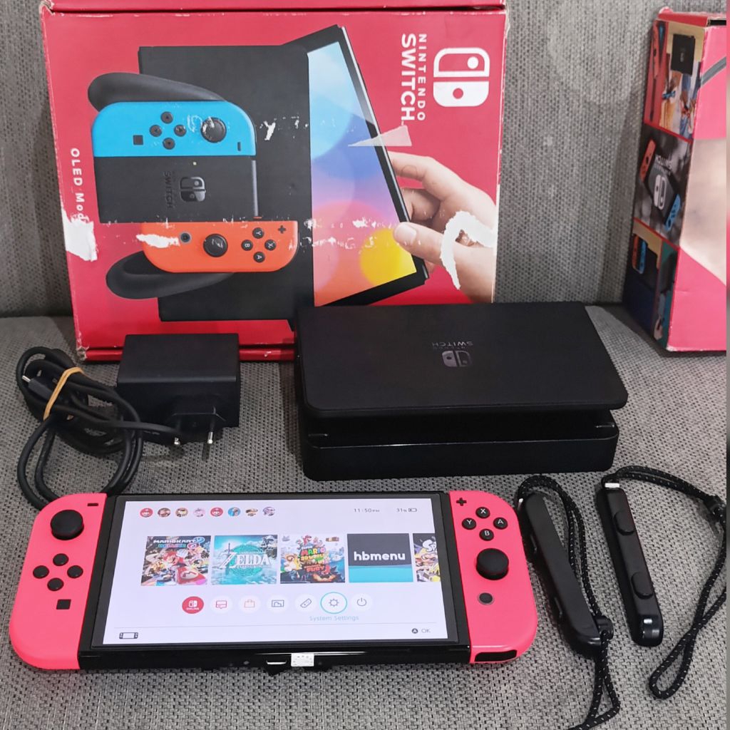 Nintendo switch Oled CFW 128 + 64 gb